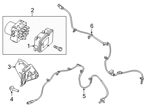 2012 Lincoln MKX Anti-Lock Brakes Diagram 1 - Thumbnail