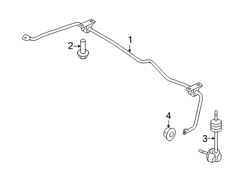 2017 Ford Flex Rear Suspension, Control Arm Diagram 1 - Thumbnail