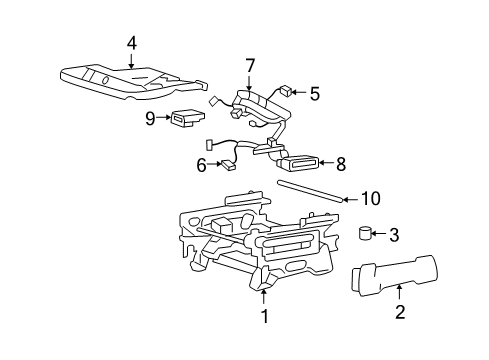 2004 Mercury Monterey Tracks & Components Diagram