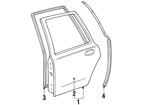 1994 Lincoln Town Car Rear Door Diagram