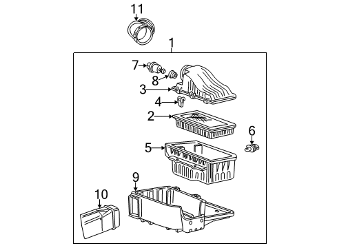 2002 Ford F-250 Super Duty Filters Diagram 3 - Thumbnail