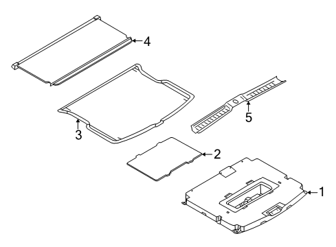 2008 Mercury Mariner Interior Trim - Rear Body Diagram 1 - Thumbnail