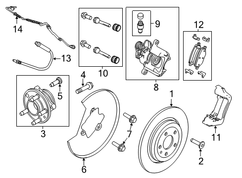 2014 Ford Explorer Brake Components Diagram