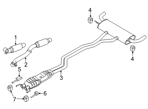 2015 Ford Edge Exhaust Components Diagram