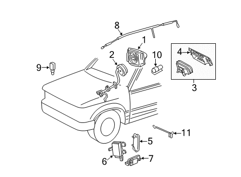 2009 Ford Escape Air Bag Components Diagram