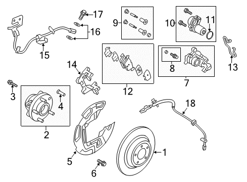 2020 Lincoln MKZ Rear Brakes Diagram