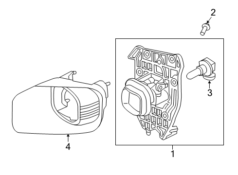 2015 Ford F-250 Super Duty Bulbs Diagram 3 - Thumbnail