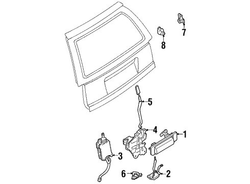 1997 Mercury Tracer Trunk Diagram