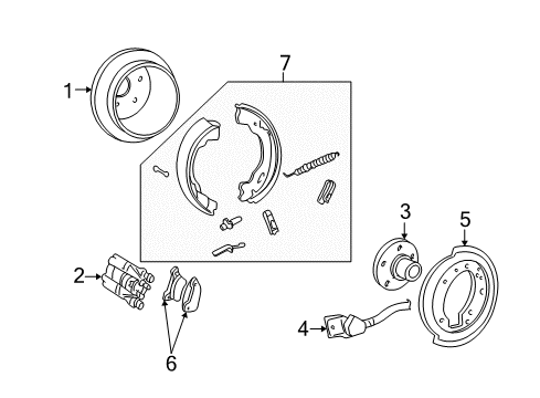 2003 Lincoln Aviator Rear Brakes Diagram