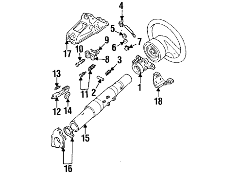 1993 Ford Ranger Ignition Lock, Electrical Diagram 3 - Thumbnail