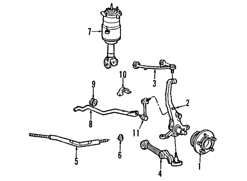 1993 Lincoln Mark VIII Parking Brake Diagram