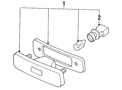 1991 Mercury Tracer Side Marker Lamps Diagram