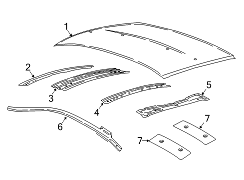 2018 Lincoln Continental Roof & Components Diagram