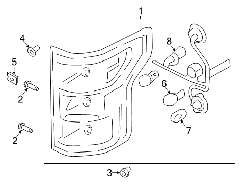 2019 Ford F-150 Bulbs Diagram 5 - Thumbnail