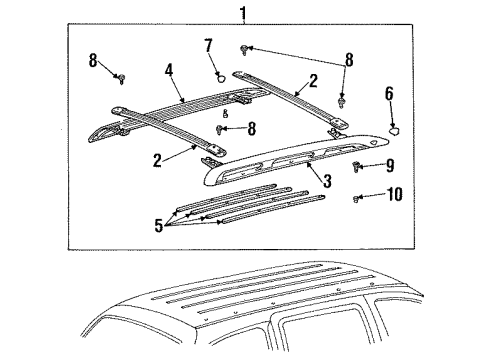 1997 Ford Windstar Luggage Carrier Diagram