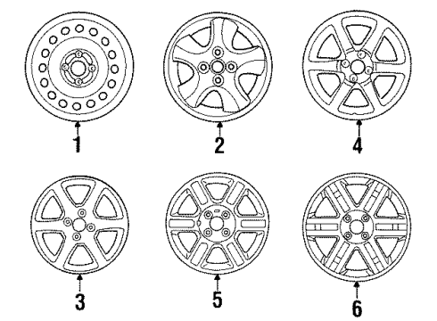 1999 Mercury Cougar Wheels Diagram