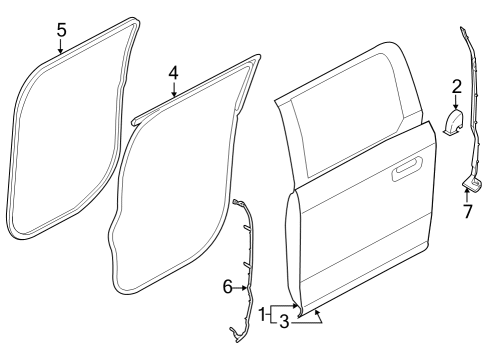 2021 Ford F-150 Door & Components Diagram