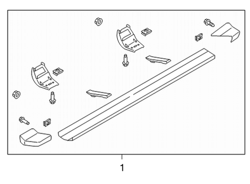 2021 Ford F-150 Running Board Diagram 3 - Thumbnail