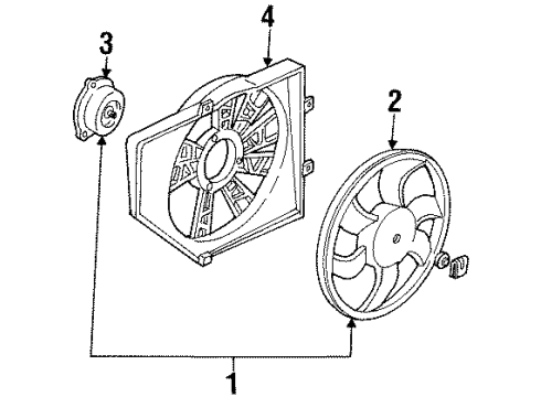 2003 Ford Escort Cooling System, Radiator, Water Pump, Cooling Fan Diagram