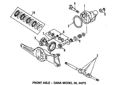 1991 Ford F-150 Kit Diagram for D3TZ-3249-A