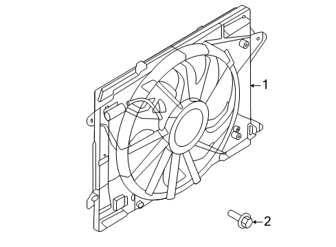 2021 Ford Escape Cooling System, Radiator, Water Pump, Cooling Fan Diagram