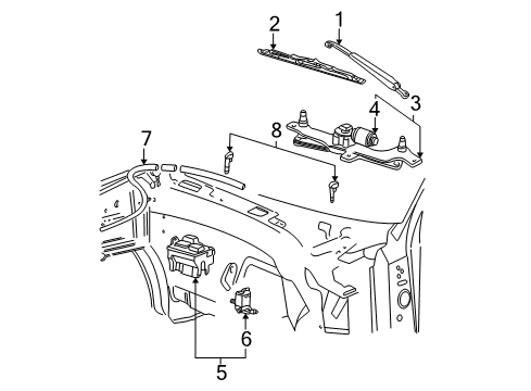 1997 Ford Expedition Reservoir - Windshield Washer Diagram for F75Z-17618-AA