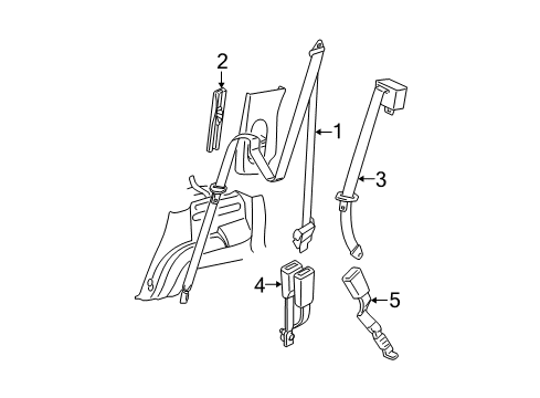 2004 Mercury Mountaineer Seat Belt Diagram