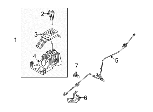 2008 Ford Taurus X Shifter Housing Diagram