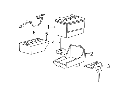 2006 Ford Taurus Cable Assembly Diagram for 5F1Z-14301-AA