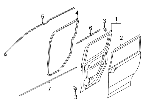 2023 Ford Transit Connect Door & Components Diagram 6 - Thumbnail