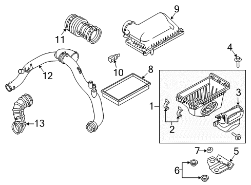 2010 Lincoln MKS Filters Diagram 1 - Thumbnail