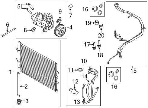 2019 Ford Transit-350 Air Conditioner Diagram 2 - Thumbnail