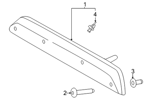 2021 Ford F-150 High Mount Lamps Diagram