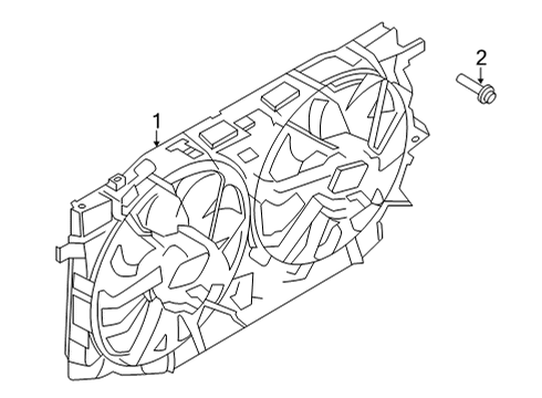 2022 Ford Bronco Cooling System, Radiator, Water Pump, Cooling Fan Diagram 2 - Thumbnail