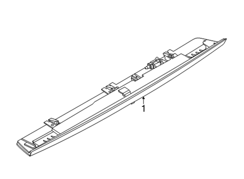 2021 Ford Mustang Mach-E High Mount Lamps Diagram