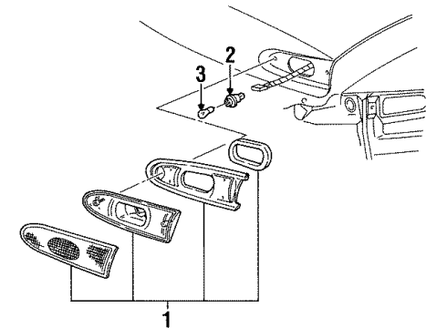 1998 Mercury Sable Backup Lamps Diagram