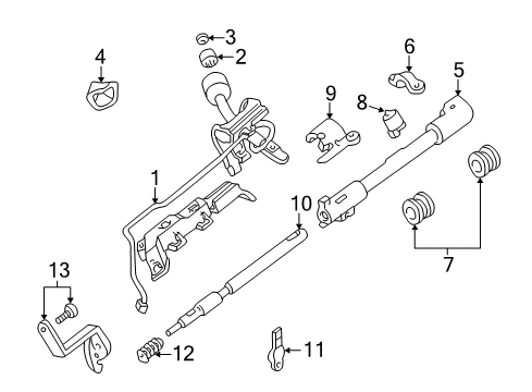 2002 Lincoln Blackwood Housing & Components Diagram