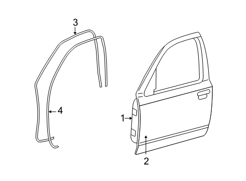 2005 Ford Crown Victoria Front Door Diagram