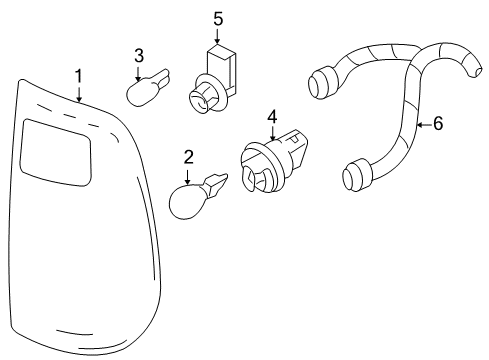 2008 Ford F-350 Super Duty Combination Lamps Diagram