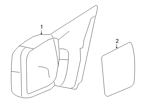 2007 Ford F-150 Outside Mirrors Diagram