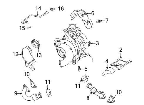 2020 Ford F-350 Super Duty Turbocharger Diagram