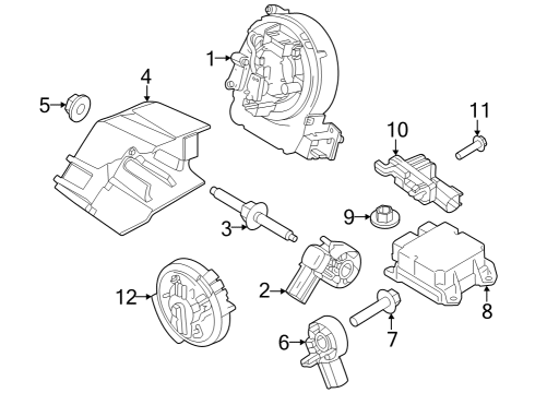 2024 Ford Mustang Air Bag Components Diagram