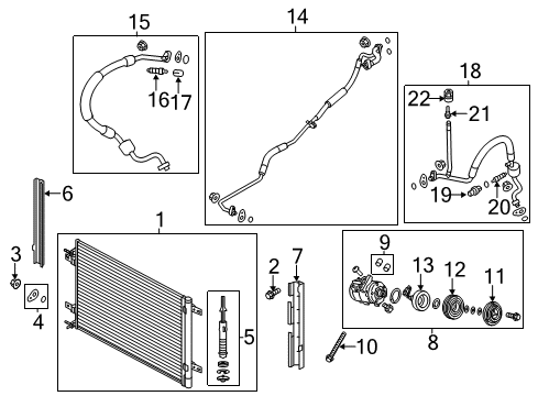 2011 Ford F-250 Super Duty Pulley - Compressor Diagram for BC3Z-19D784-B