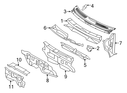 2012 Ford Edge Cowl Diagram