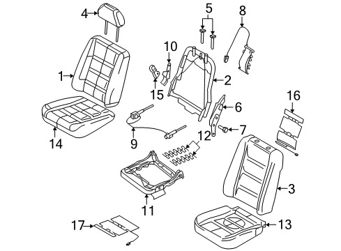 2006 Mercury Montego Pad Diagram for 5G1Z-5464810-AA