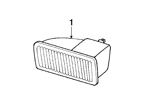 1985 Ford LTD Park & Side Marker Lamps Diagram