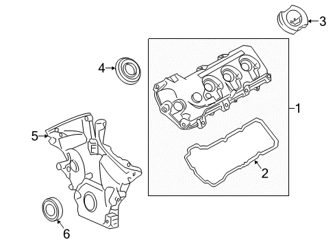 2015 Lincoln MKZ Valve & Timing Covers Diagram 3 - Thumbnail