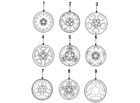 1996 Ford Mustang Wheels Diagram