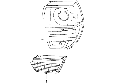 1984 Ford EXP Park Lamps Diagram