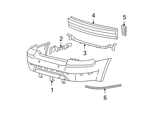 2007 Ford Five Hundred Rear Bumper Diagram